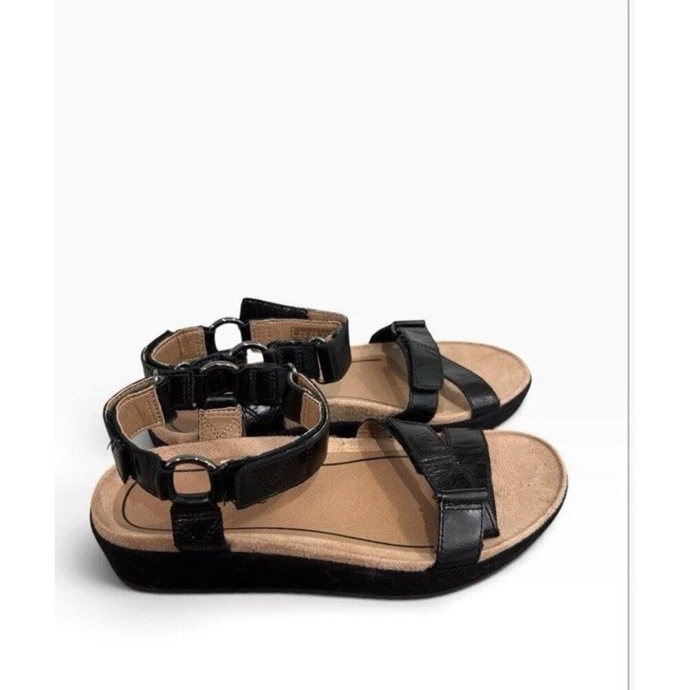 VIONIC Kayan Women's 7 M Black Orthotic Backstrap Sport Comfort Sandal